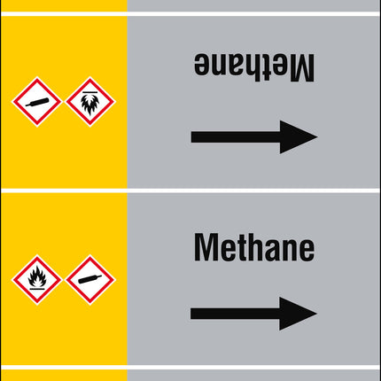 ISO 20560 Pipe Markers  Gas