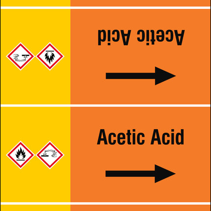 ISO 20560 Pipe Markers  Acids