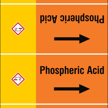 ISO 20560 Pipe Markers  Acids