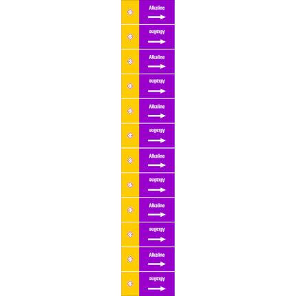 ISO 20560 Pipe Markers  Alkalis