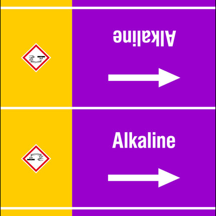 ISO 20560 Pipe Markers  Alkalis