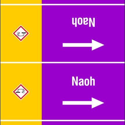 ISO 20560 Pipe Markers  Alkalis