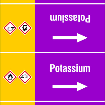 ISO 20560 Pipe Markers  Alkalis