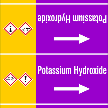 ISO 20560 Pipe Markers  Alkalis