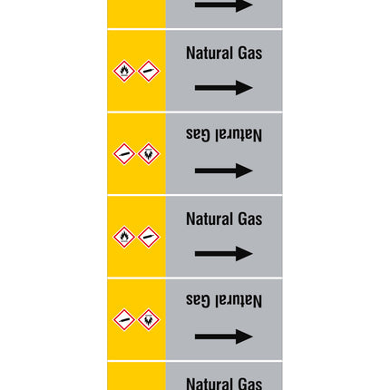 ISO 20560 Pipe Markers  Gas