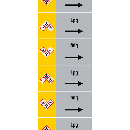 ISO 20560 Pipe Markers  Gas