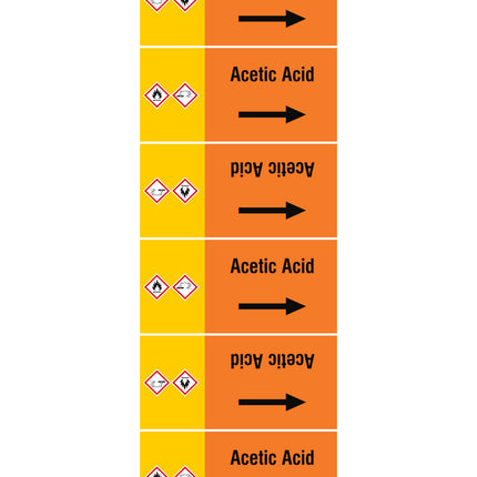 ISO 20560 Pipe Markers  Acids