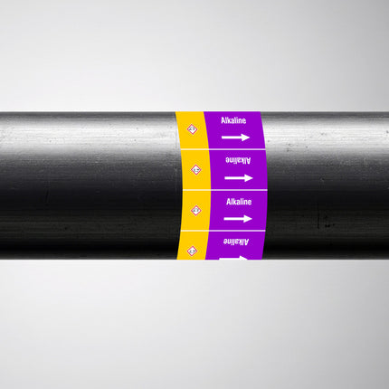ISO 20560 Pipe Markers  Alkalis
