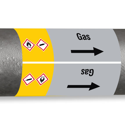 ISO 20560 Pipe Markers  Gas