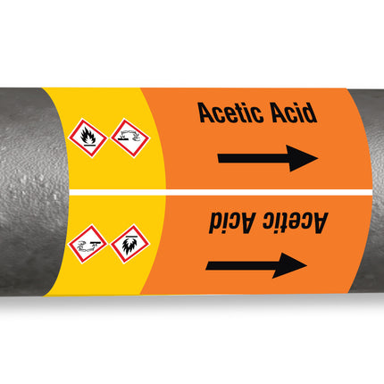 ISO 20560 Pipe Markers  Acids