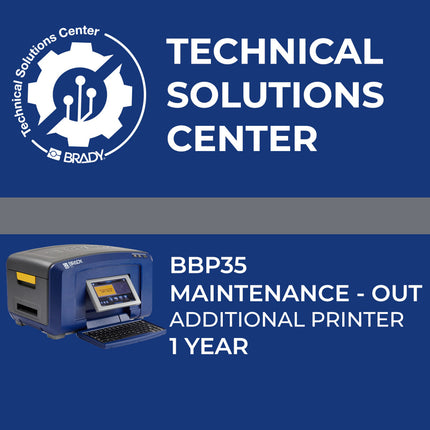 Service contract BBP35 Maintenance Out Add printer 1 Year