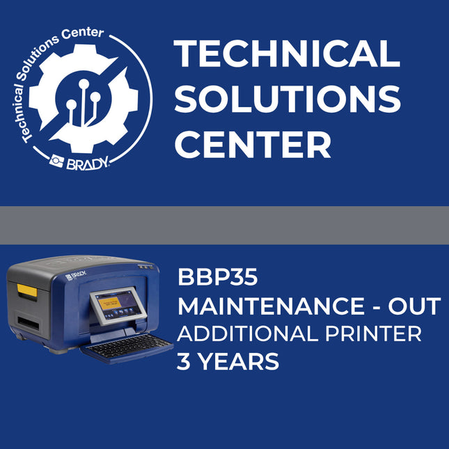 Service contract BBP35 Maintenance Out Add printer 3 Year