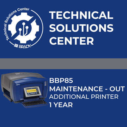 Service contract BBP85 Maintenance Out Add printer 1 Year