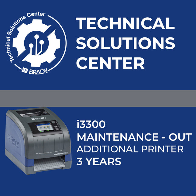 Service contract i3300 Maintenance Out Add printer 3 Year