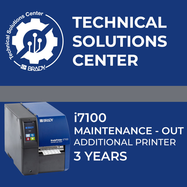 Service contract i7100 Maintenance Out Add printer 3 Year