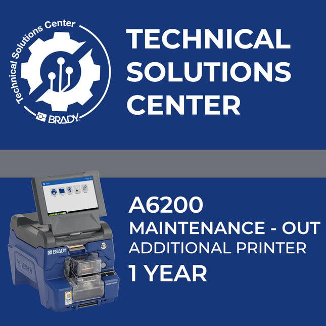Service contract A6200 Maintenance Out Add printer 1 Year