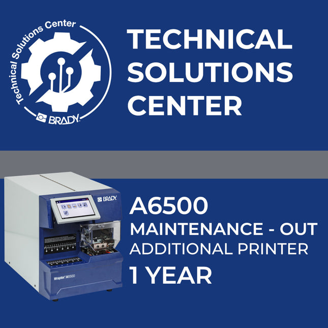 Service contract A6500 Maintenance Out Add printer 1 Year