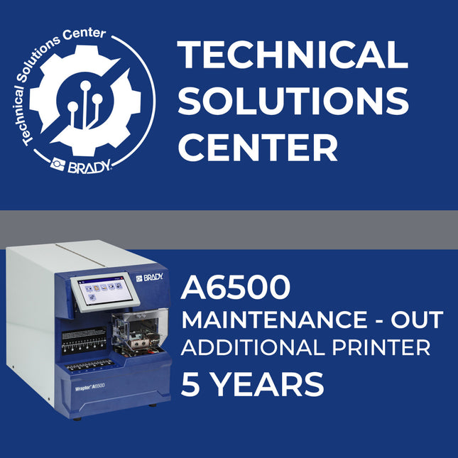 Service contract A6500 Maintenance Out Add printer 5 Year