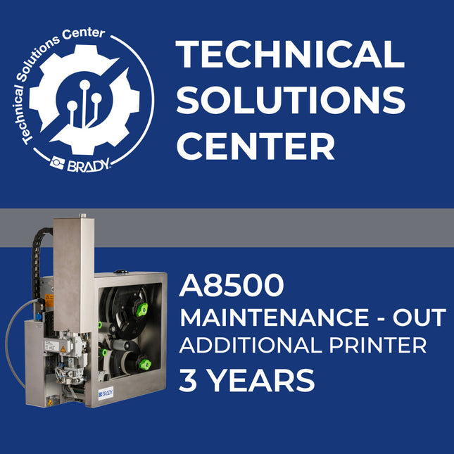 Service contract A8500 Maintenance Out Add printer 3 Year