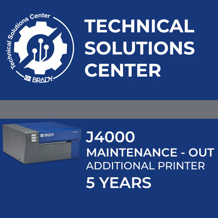 Service contract J4000 Maintenance Out Add printer 5 Year