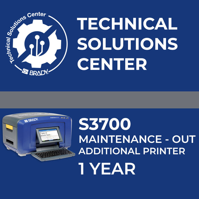 Service contract S3700 Maintenance Out Add printer 1 Year
