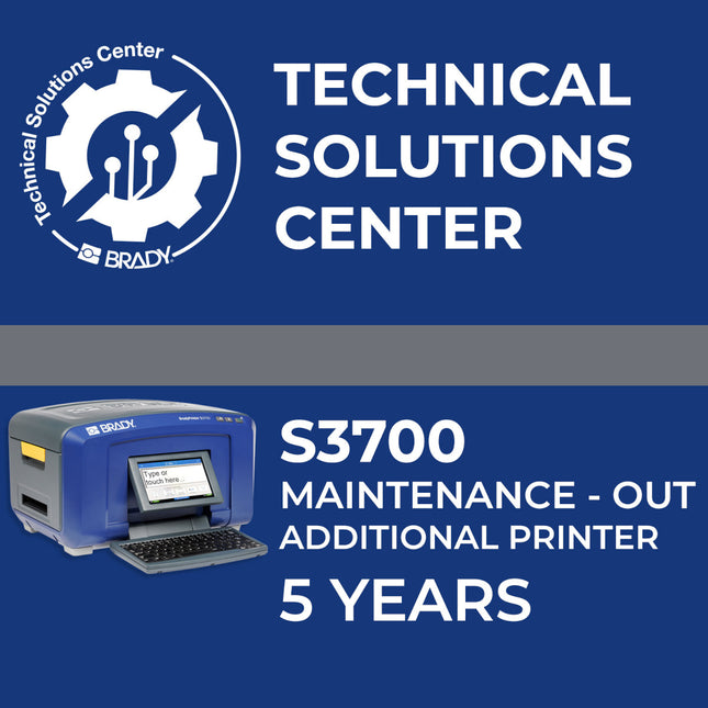 Service contract S3700 Maintenance Out Add printer 5 Year