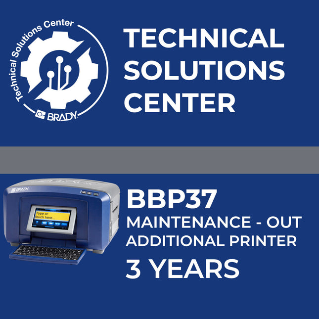 Service contract BBP37 Maintenance Out Add printer 3 Year