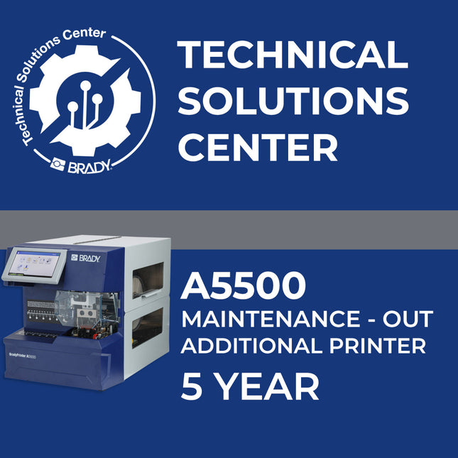 Service contract A5500 Maintenance Out Add printer 5 Year