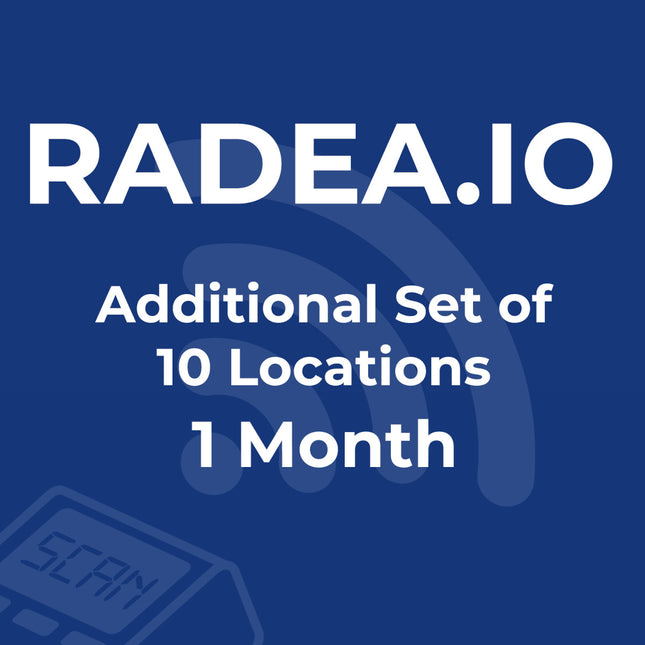 RADEAIO additional set of 10 locations 1 month