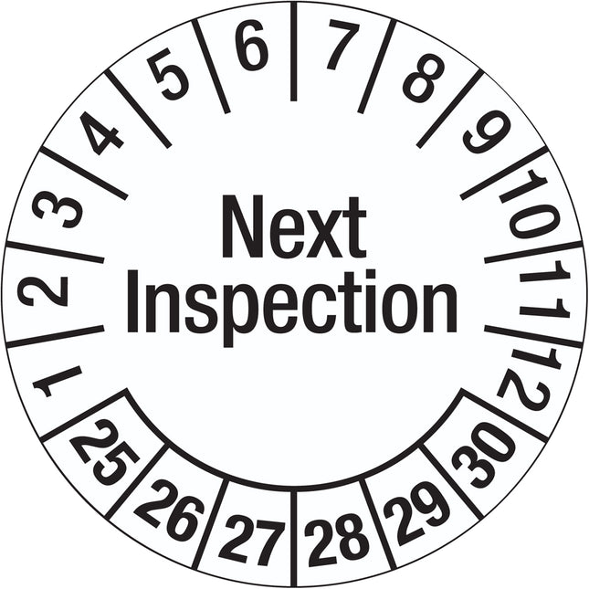 Inspection Date Labels