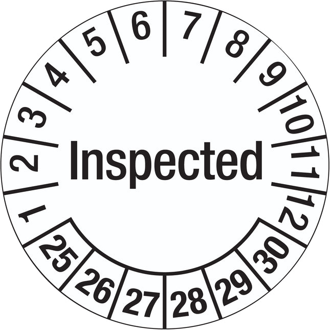 Inspection Date Labels