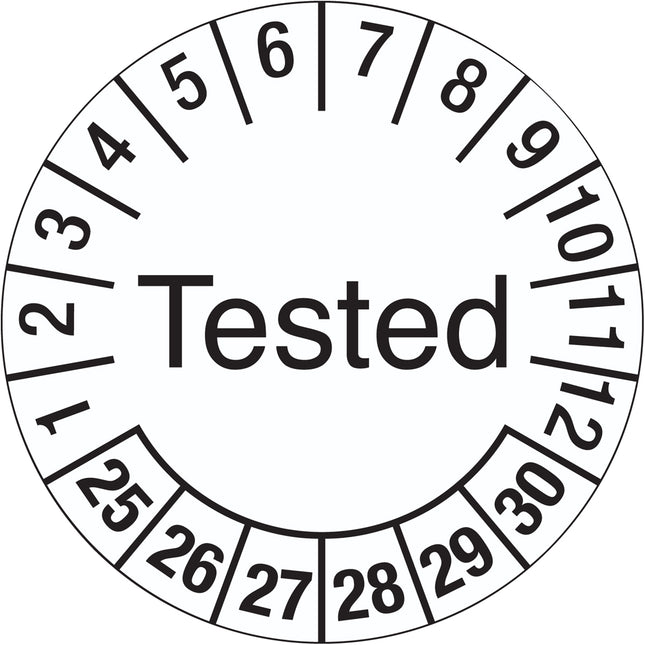 Tamperevident Inspection Date Labels
