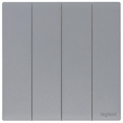 MEC22011SLLegrandمفتاح أوبريا 4 عصابات ثنائي الاتجاه 16 أمبير فضي غامق
