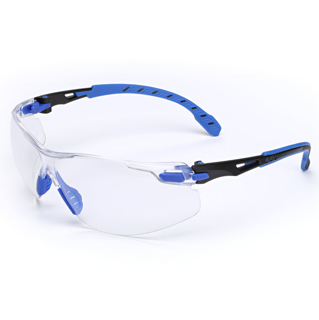 3M Solus 1000 Series S1107SGAF Blue/Black Safety Glasses Scotchgard Anti-fog