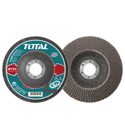 TAC6311560Total Toolsقرص الصنفرة العالي السرعة TOTAL TAC6311560 بحجم 115 ملم P60