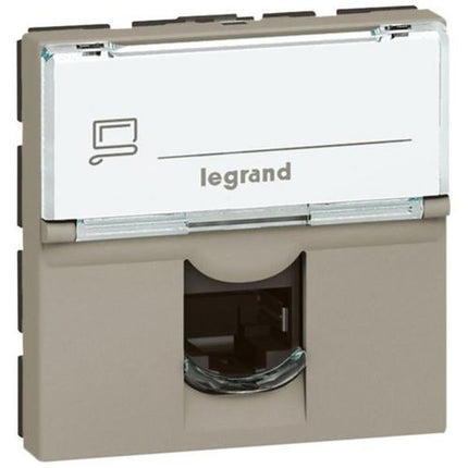 572934Legrandمحول Arteor لمقبس البيانات Systimax بموصل واحد 2 وحدات لون شامبانيا