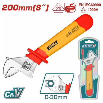 THIADW081Total Toolsمفتاح ربط معزول قابل للتعديل 8" / 200 مم (THIADW081)