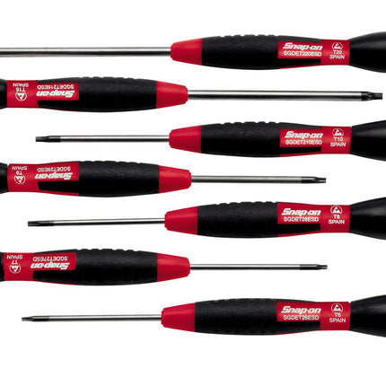 SGDET70ESDSnap-Onمجموعة مفكات TORX الإلكترونية المصغرة من Snap-on بـ 7 قطع SGDET70ESD