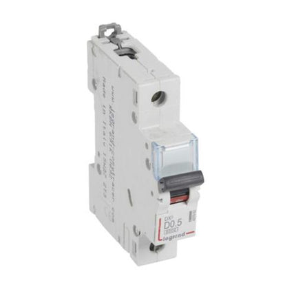 407962Legrandقاطع دوائر Legrand DX3 MCB أحادي القطب 0.5A منحنى D 6kA