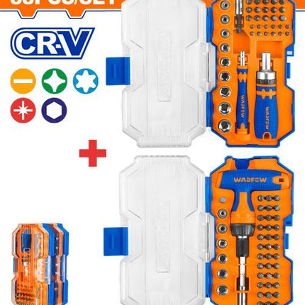 WSS8B88Wadfowمجموعة مفكات براغي راتشيت وادفوو 88 قطعة