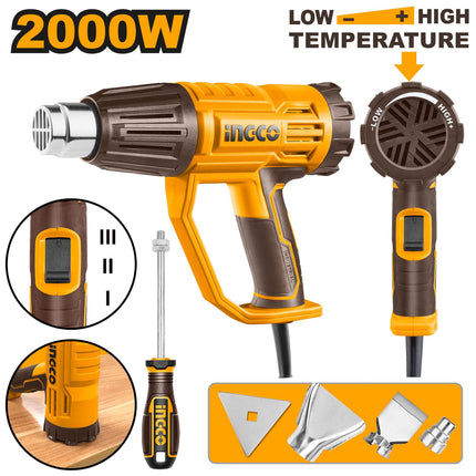 HG200047INGCOمسدس حراري INGCO HG200047 بقوة 2000 واط أداة احترافية