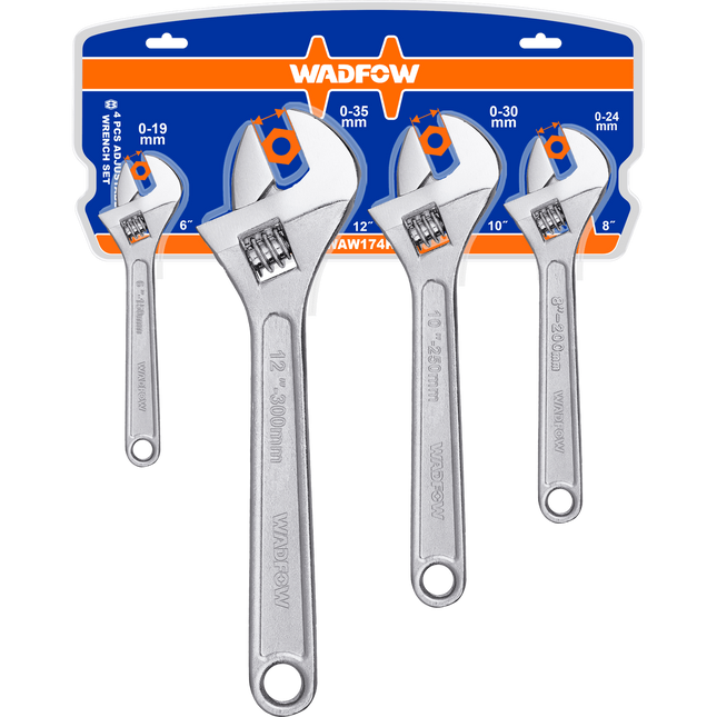 WAW174KWadfow مجموعة مفاتيح ربط قابلة للتعديل 4 قطع WAW174K