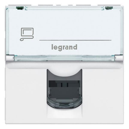 076554Legrandمأخذ موزاييك RJ45 الفئة 5e UTP وحدتين أبيض