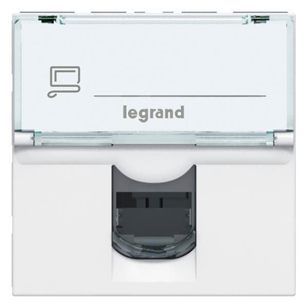 076554Legrandمأخذ موزاييك RJ45 الفئة 5e UTP وحدتين أبيض
