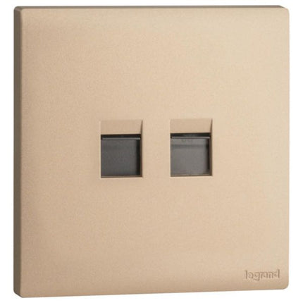MEC17065RGLegrandمحول Obria Keystone المزدوج بلون الذهب الوردي RJ