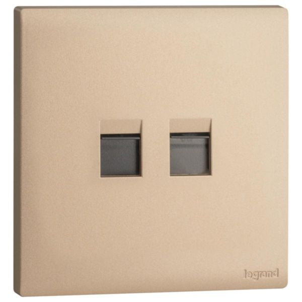 MEC17065RGLegrandمحول Obria Keystone المزدوج بلون الذهب الوردي RJ