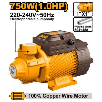 VPM75068INGCOمضخة المياه الطرفية INGCO VPM75068 بقوة 750W 1.0HP