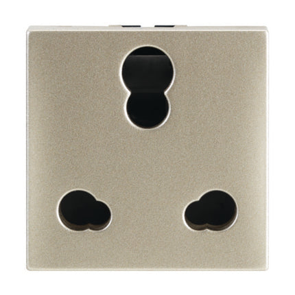 574834Legrandمقبس Legrand مغلق 6/16A 3PIN هندي 2 وحدة ذهبي