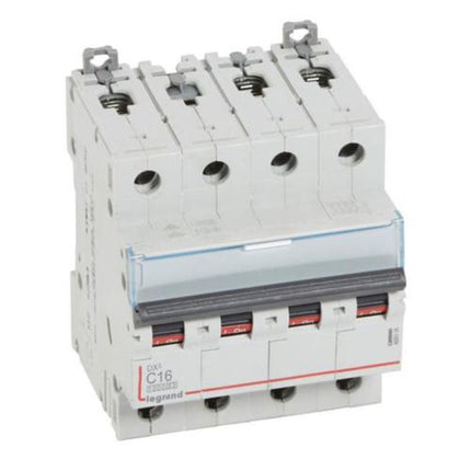 409336Legrandقاطع دائرة Legrand DX3 ثنائي الاتجاه 4 أقطاب 16A نوع C