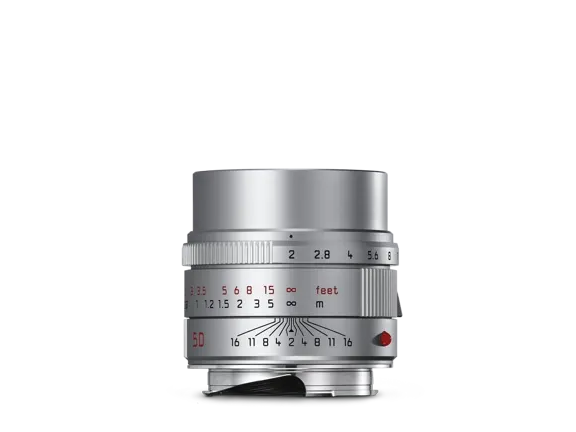 apo-summicron-m-50mm-f2-asph-silverLiecaعدسة APO-Summicron-M 50mm f/2 ASPH. مع تشطيب فضي مؤكسد